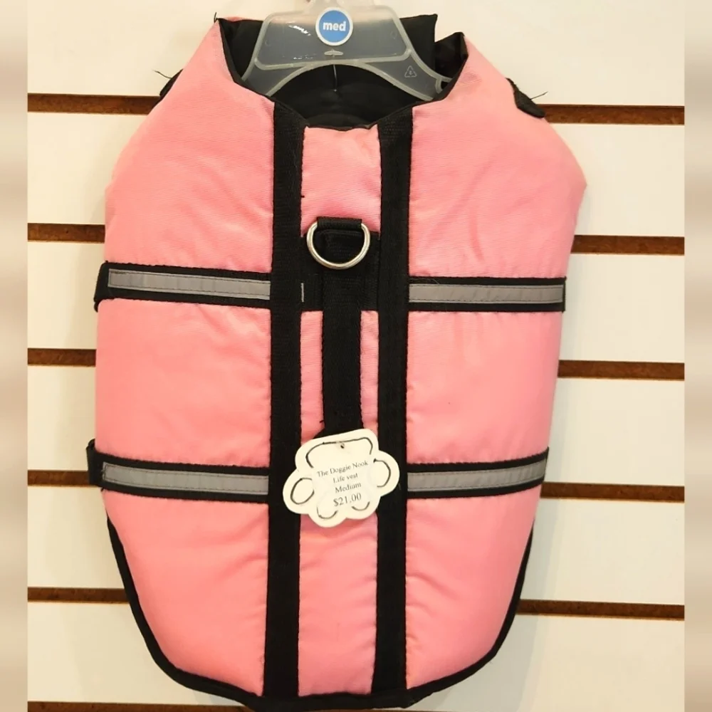 Pink Dog Life Jacket Medium